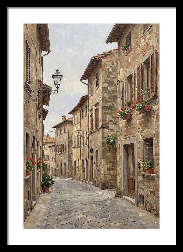Charming Cobblestone Street