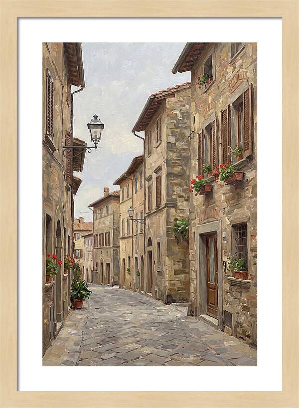 Charming Cobblestone Street