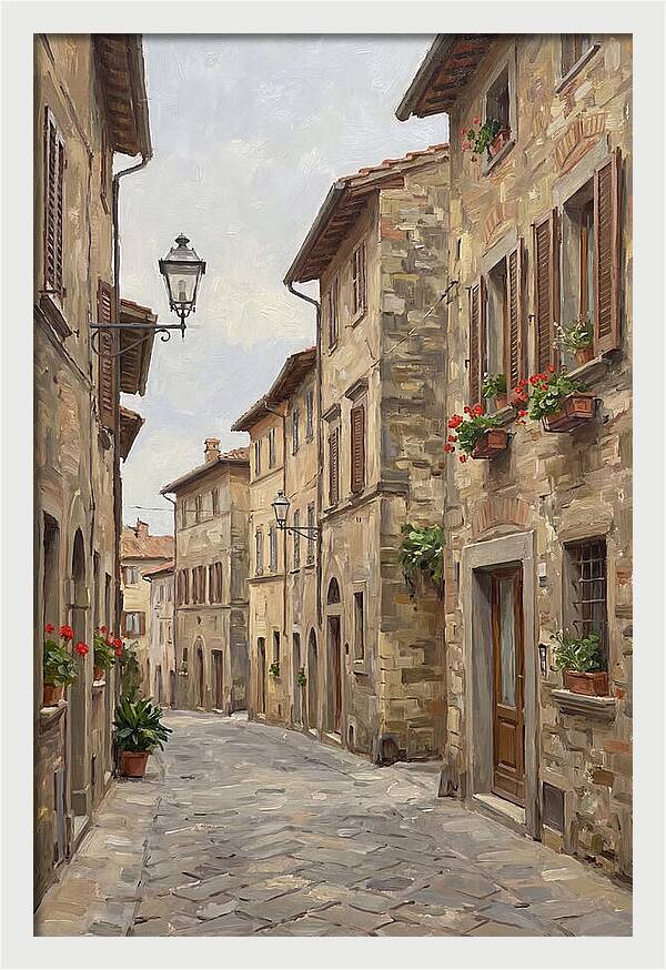 Charming Cobblestone Street