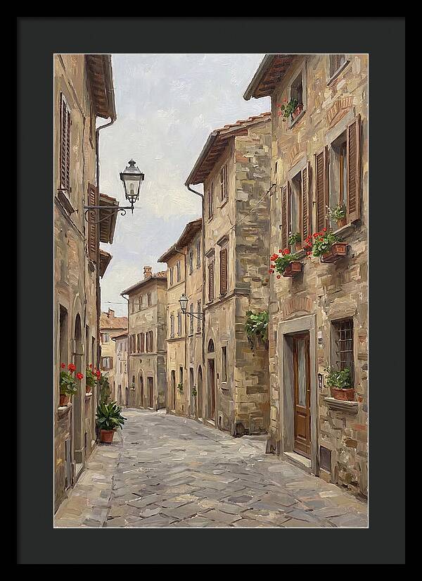 Charming Cobblestone Street