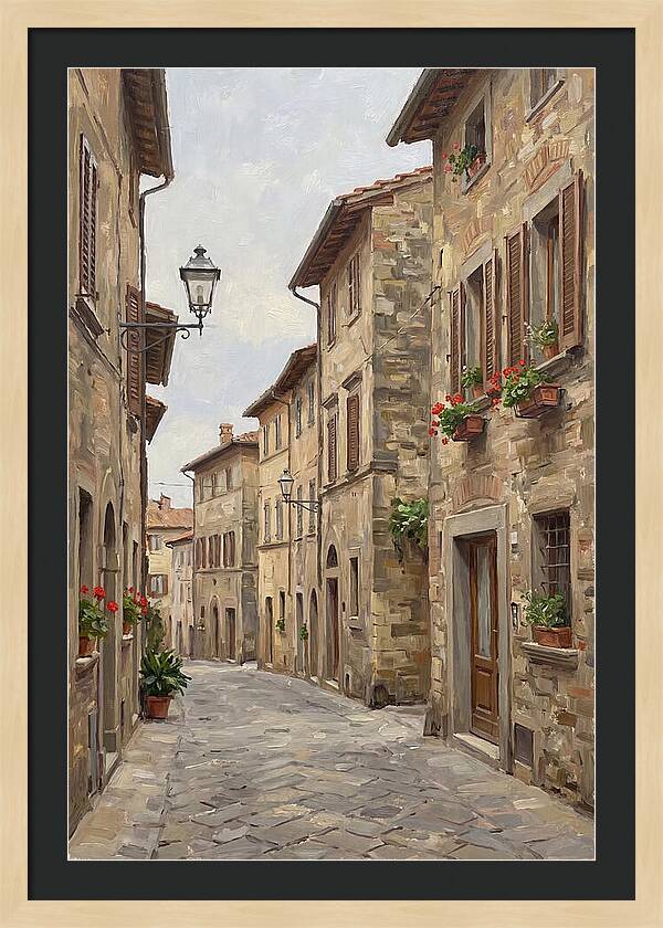 Charming Cobblestone Street