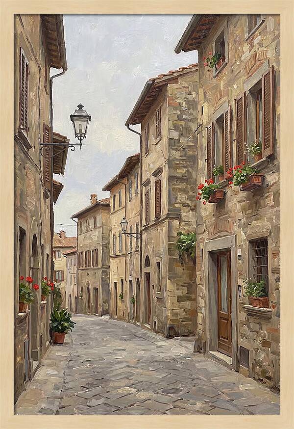 Charming Cobblestone Street