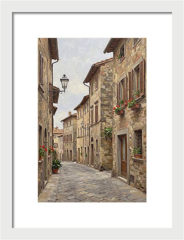 Charming Cobblestone Street
