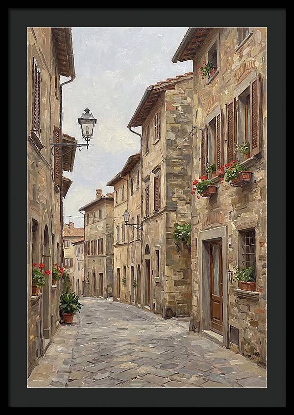 Charming Cobblestone Street
