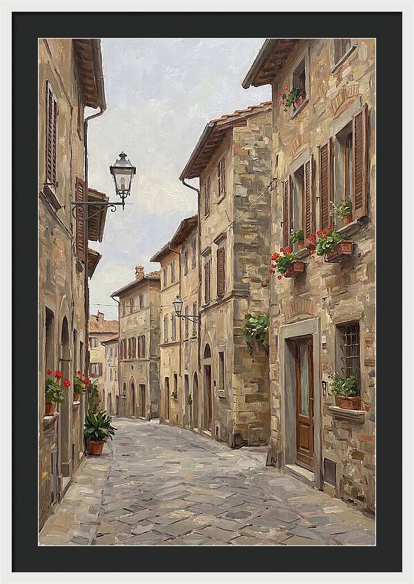 Charming Cobblestone Street