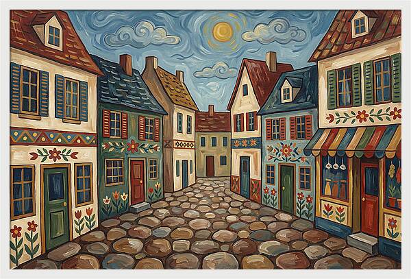 Charming Cobblestone Village