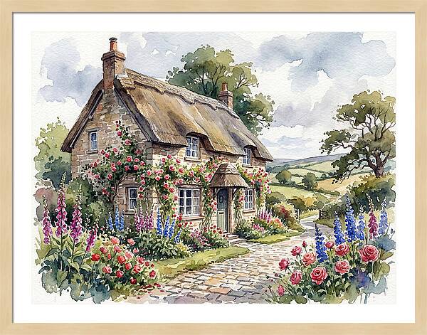 Charming English Cottage Scene