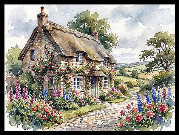 Charming English Cottage Scene