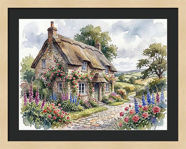 Charming English Cottage Scene