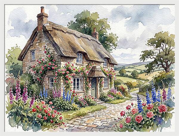 Charming English Cottage Scene