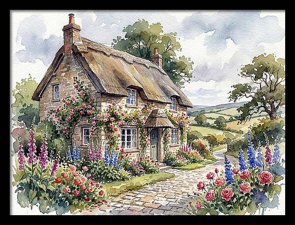 Charming English Cottage Scene