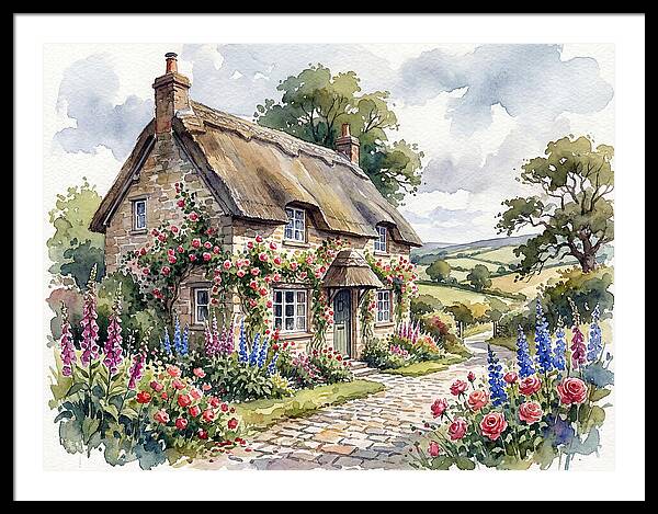Charming English Cottage Scene