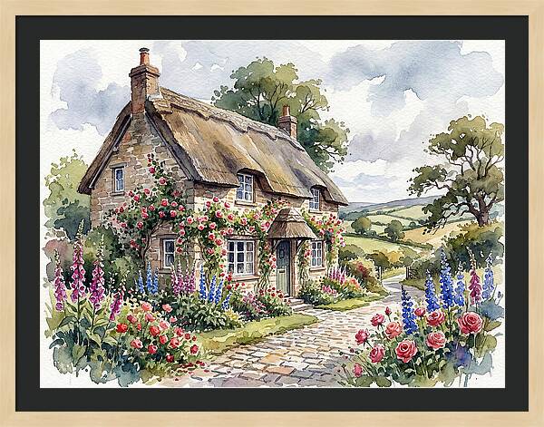 Charming English Cottage Scene
