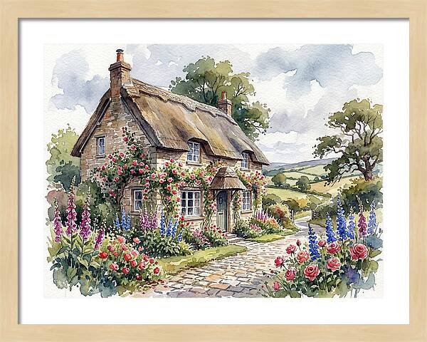 Charming English Cottage Scene