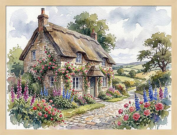 Charming English Cottage Scene