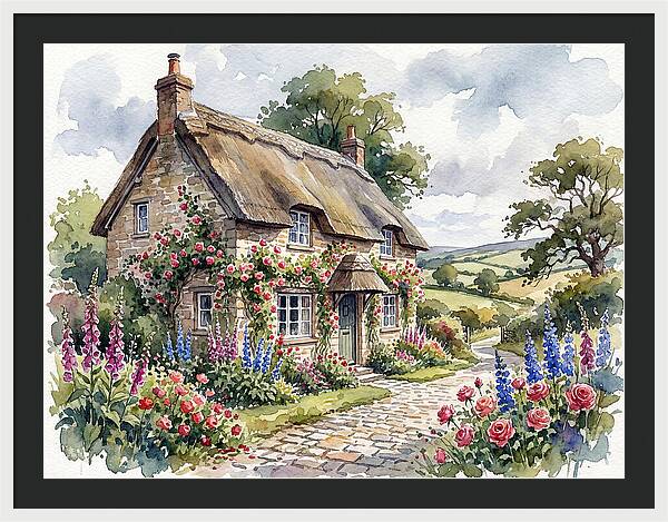Charming English Cottage Scene