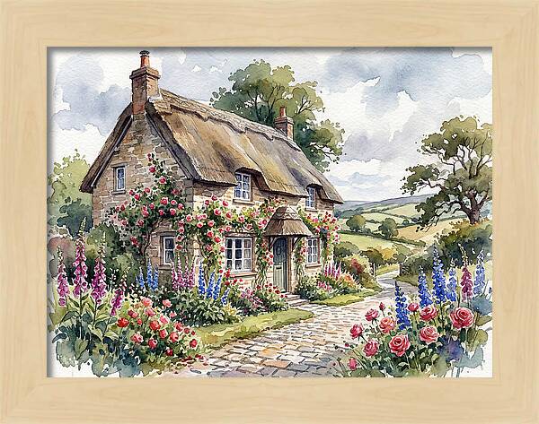 Charming English Cottage Scene