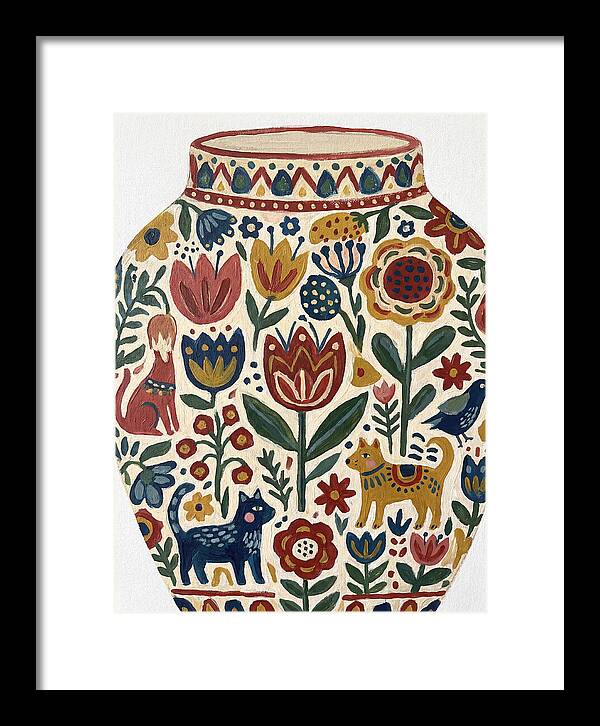 Charming Folk Art Vessel