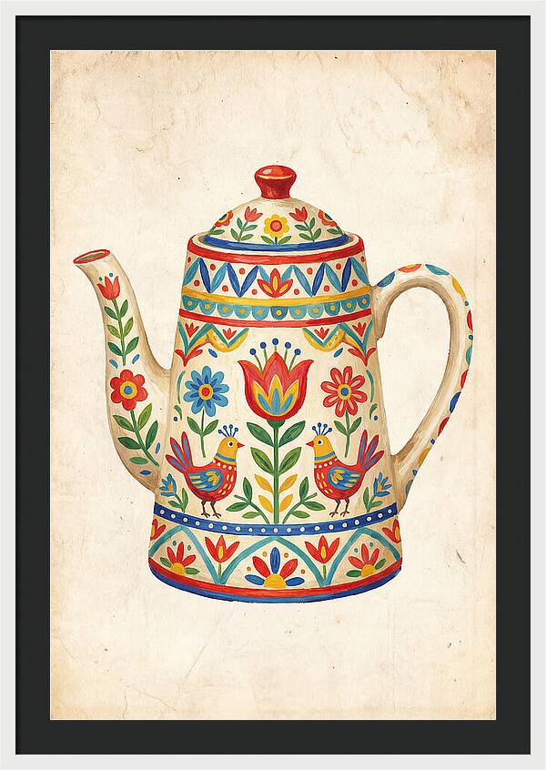 Charming Folk Teapot