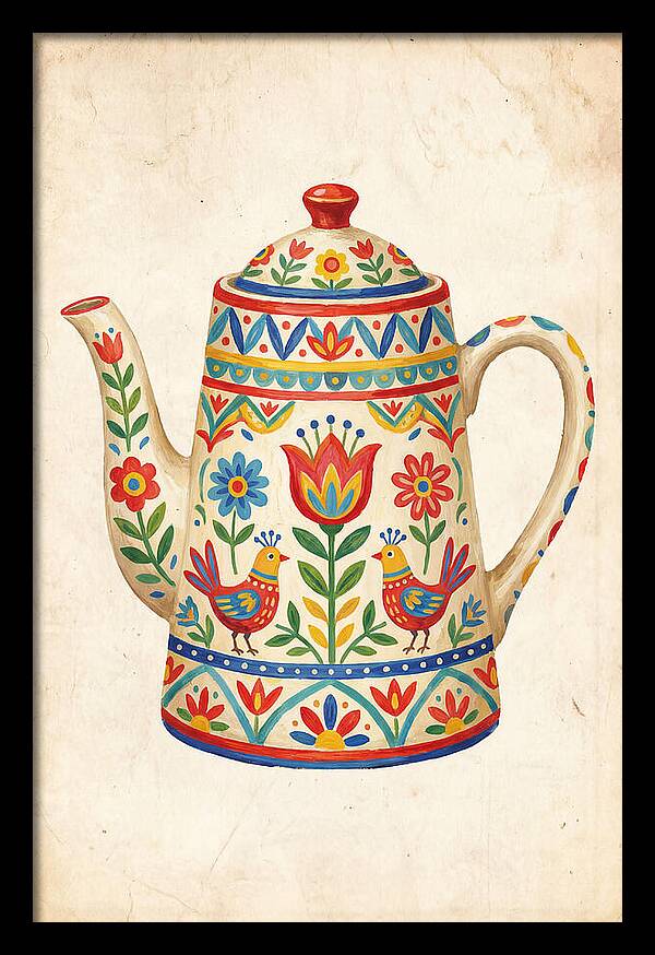 Charming Folk Teapot
