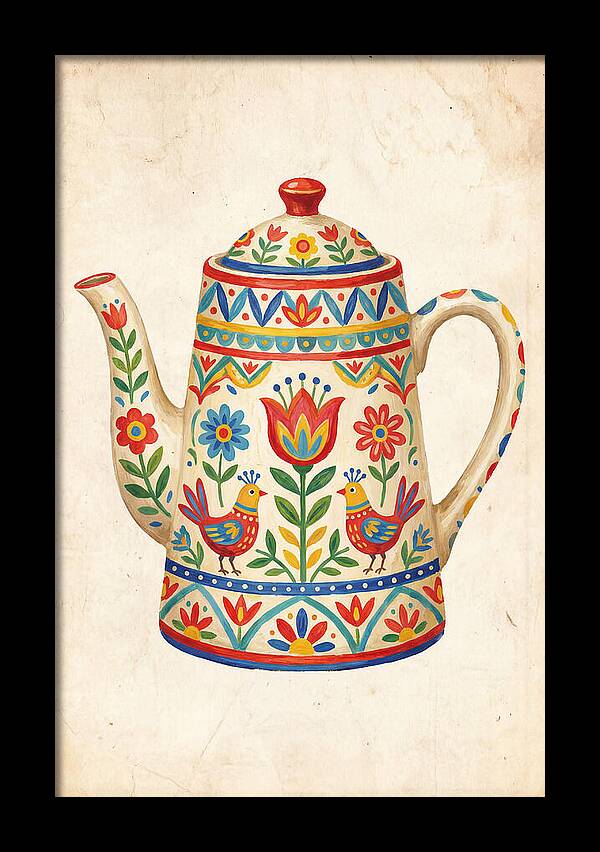 Charming Folk Teapot