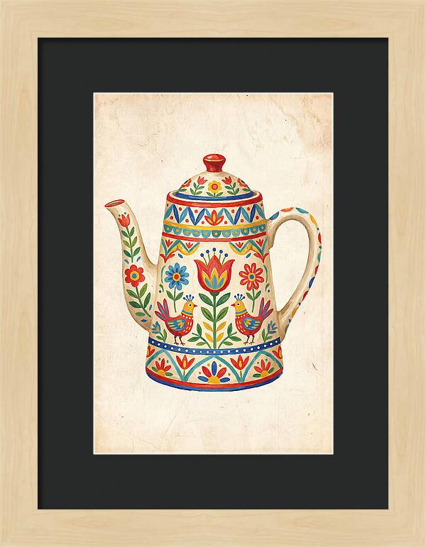 Charming Folk Teapot