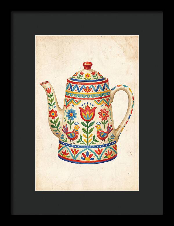 Charming Folk Teapot