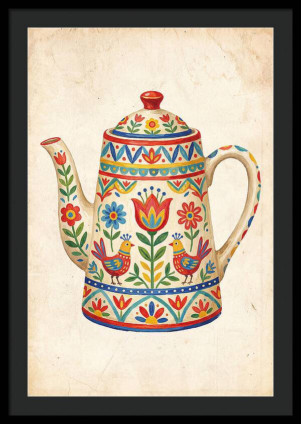 Charming Folk Teapot