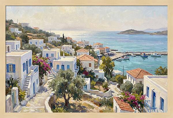 Charming Greek Village By The Sea