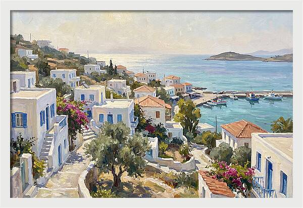 Charming Greek Village By The Sea