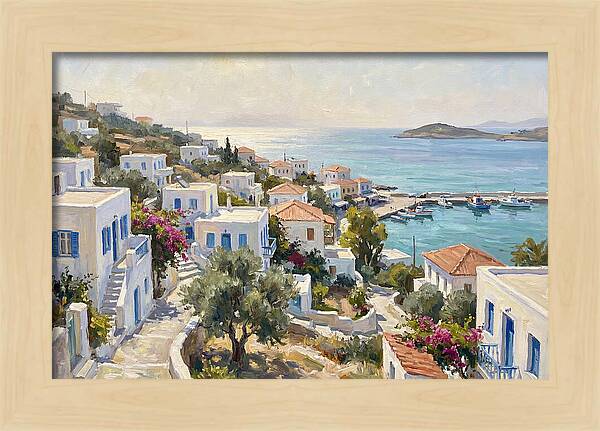 Charming Greek Village By The Sea