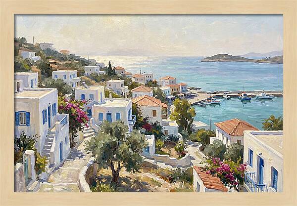 Charming Greek Village By The Sea