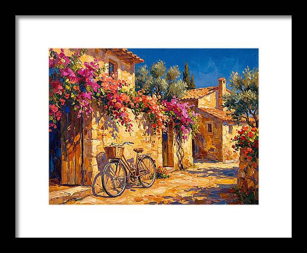 Charming Mediterranean Bicycle Scene