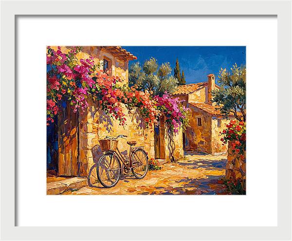 Charming Mediterranean Bicycle Scene