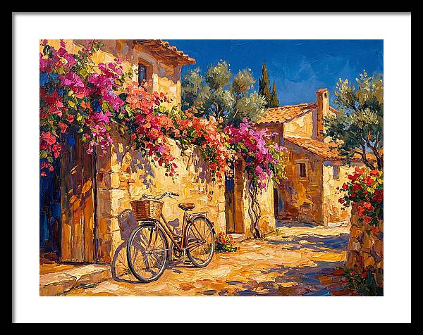 Charming Mediterranean Bicycle Scene