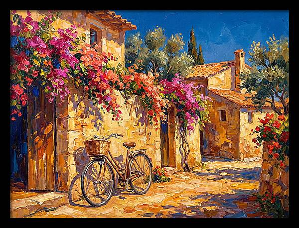 Charming Mediterranean Bicycle Scene