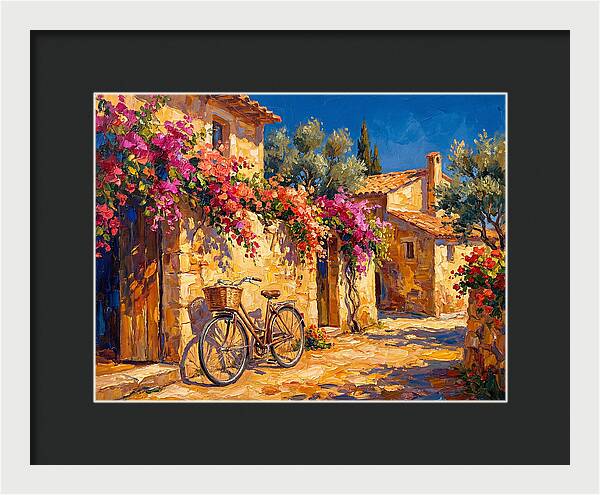 Charming Mediterranean Bicycle Scene
