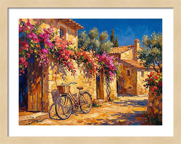 Charming Mediterranean Bicycle Scene