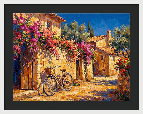 Charming Mediterranean Bicycle Scene