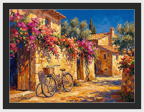 Charming Mediterranean Bicycle Scene