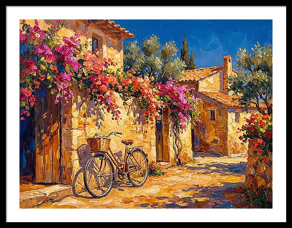 Charming Mediterranean Bicycle Scene