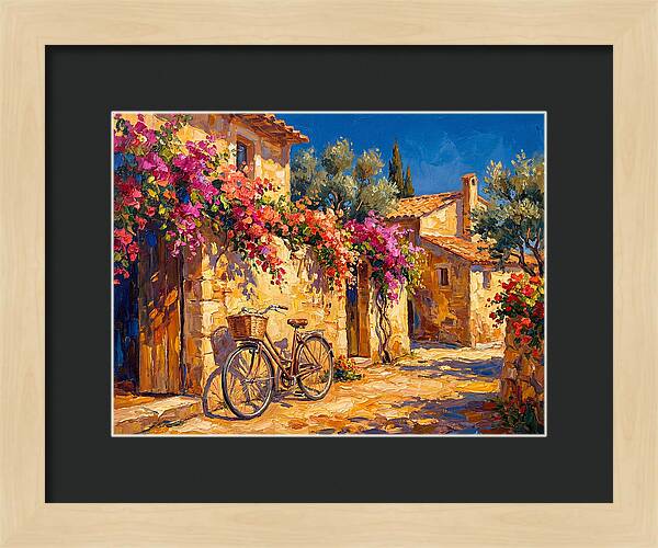 Charming Mediterranean Bicycle Scene
