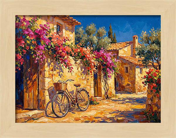 Charming Mediterranean Bicycle Scene