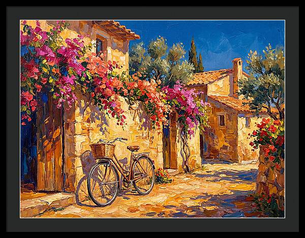 Charming Mediterranean Bicycle Scene