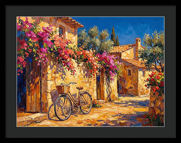 Charming Mediterranean Bicycle Scene