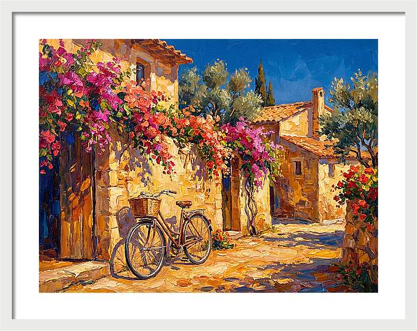 Charming Mediterranean Bicycle Scene