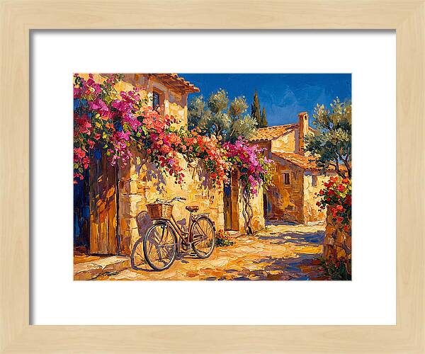 Charming Mediterranean Bicycle Scene