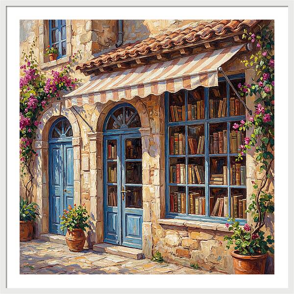 Charming Mediterranean Bookshop