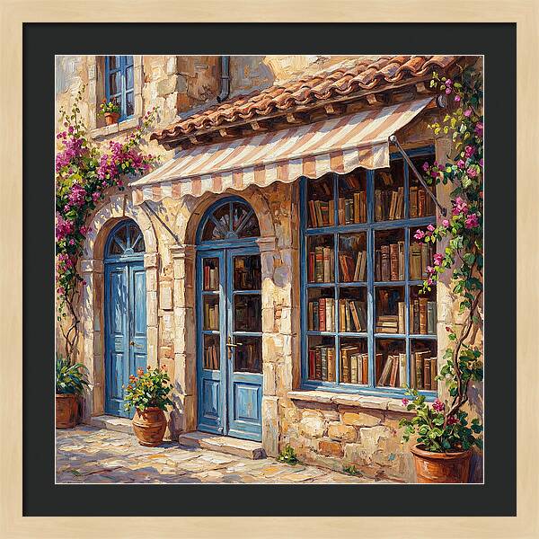Charming Mediterranean Bookshop