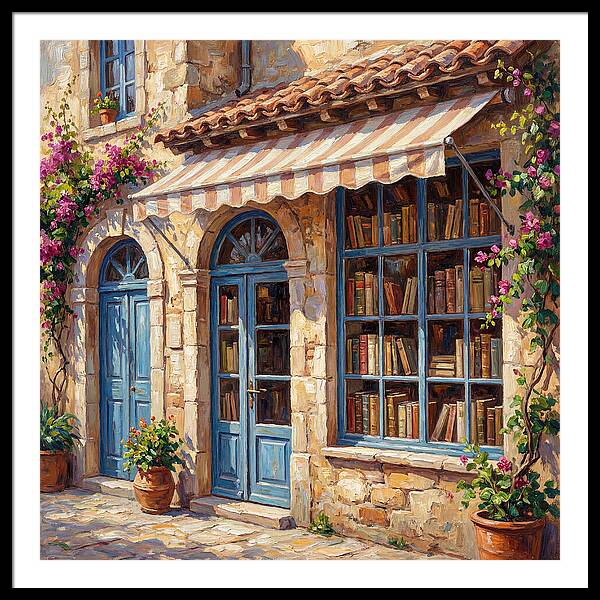 Charming Mediterranean Bookshop